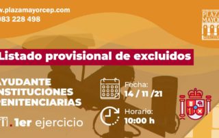 Ayudante de Instituciones Penitenciarias Listado 2021