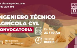 Convocatoria del Primer Examen de Ingeniero Técnico Agrícola 2021