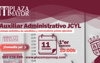 Primer Examen Auxiliar Administrativo Castilla y Leon Plaza Mayor