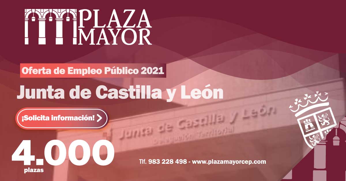 Aprobada la OPE 2021 de Junta de Castilla y León