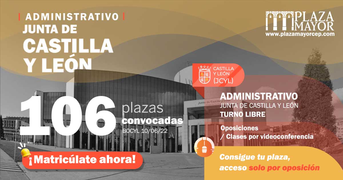 convocatoria-106-plazas-administrativo-junta-de-castilla-y-leon