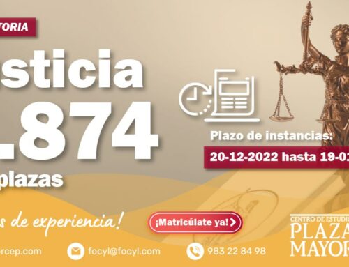 El Ministerio de Justicia convoca 2.874 plazas para diferentes cuerpos de la Administración de Justicia dentro de la OEP 2022