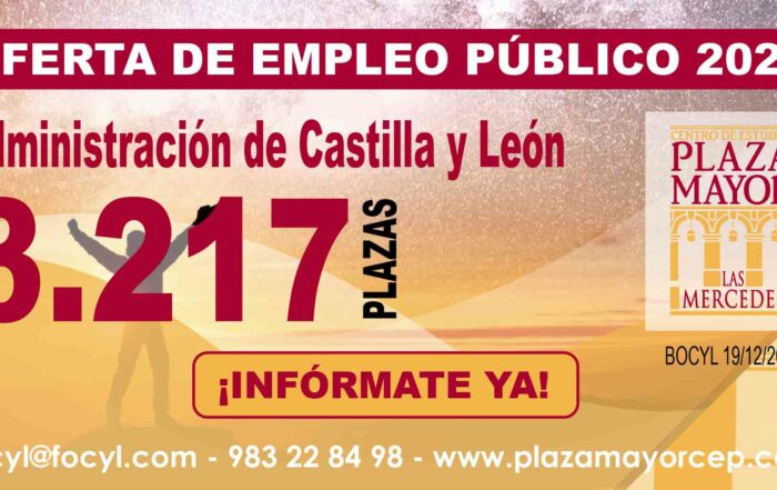 Oferta de Empleo Público 2022 Administración de Castilla y León