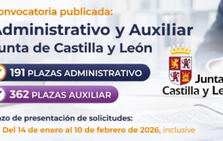 Convocatoria Administrativo y Auxiliar Administrativo de JCyL