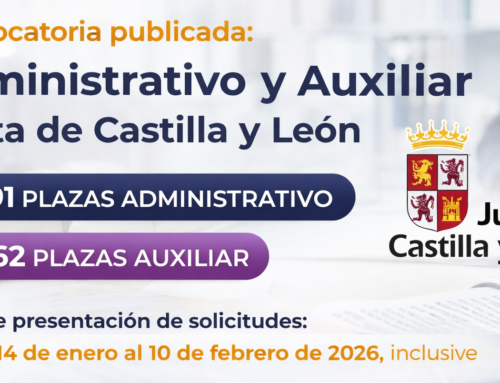 Convocatoria publicada: Administrativo y Auxiliar de la Junta de Castilla y León