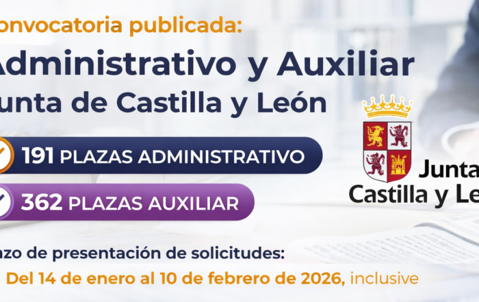 Convocatoria Administrativo y Auxiliar Administrativo de JCyL